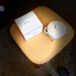 Le Creuset White Mini Cocotte with Box and Handles